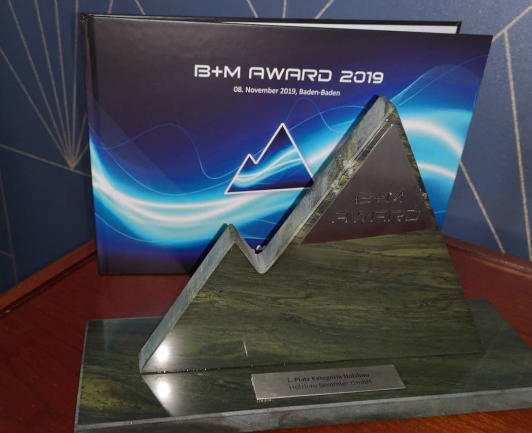B+M Award Sieger Kategorie Holzbau