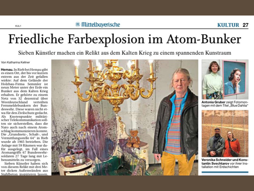 Friedliche Farbexplosion im Atomschutzbunker